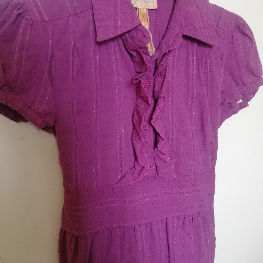 Ruffled purple blouse 💜 - Picture 3 of 5